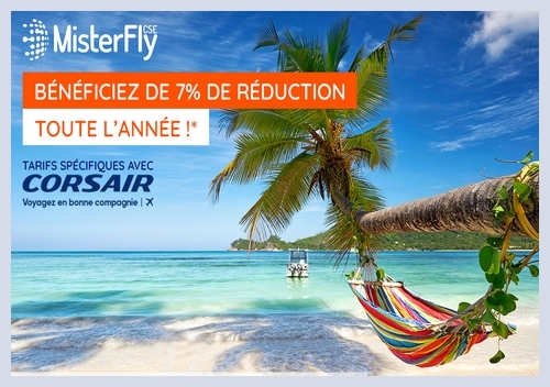 reduction corsair ocean indien caraibes reunion