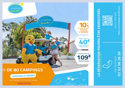 reduction camping paradis